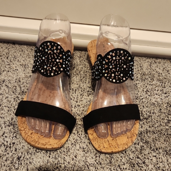 Rampage Shoes - Rampage SZ 9 Black Wege Sandal